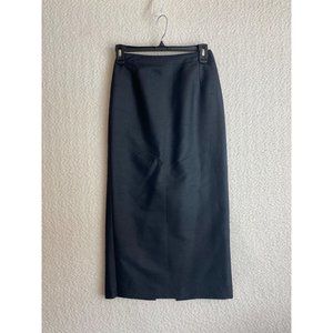 Anya Long Skirt Black Back Zip Closure Size 8 (Altered 2 inches Each Side)